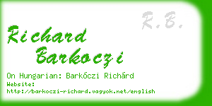 richard barkoczi business card